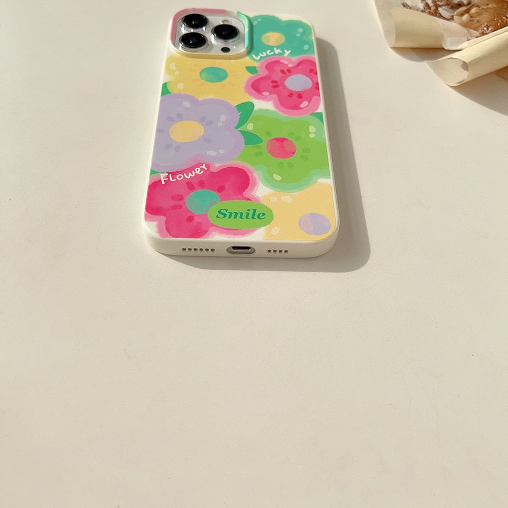 Summer Oil Painting Flowers Phone Case