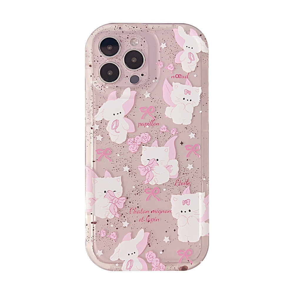 Pink Bow Tie Cat Phone Case