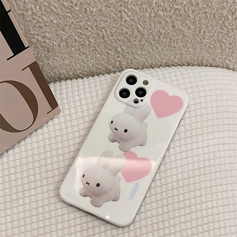 Pink Plush Bunny Phone Case