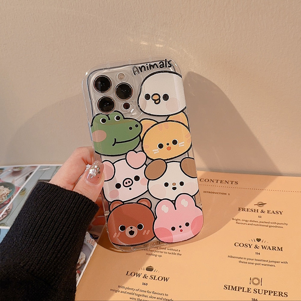 Cute Cartoon Animal and Friends Phone Case