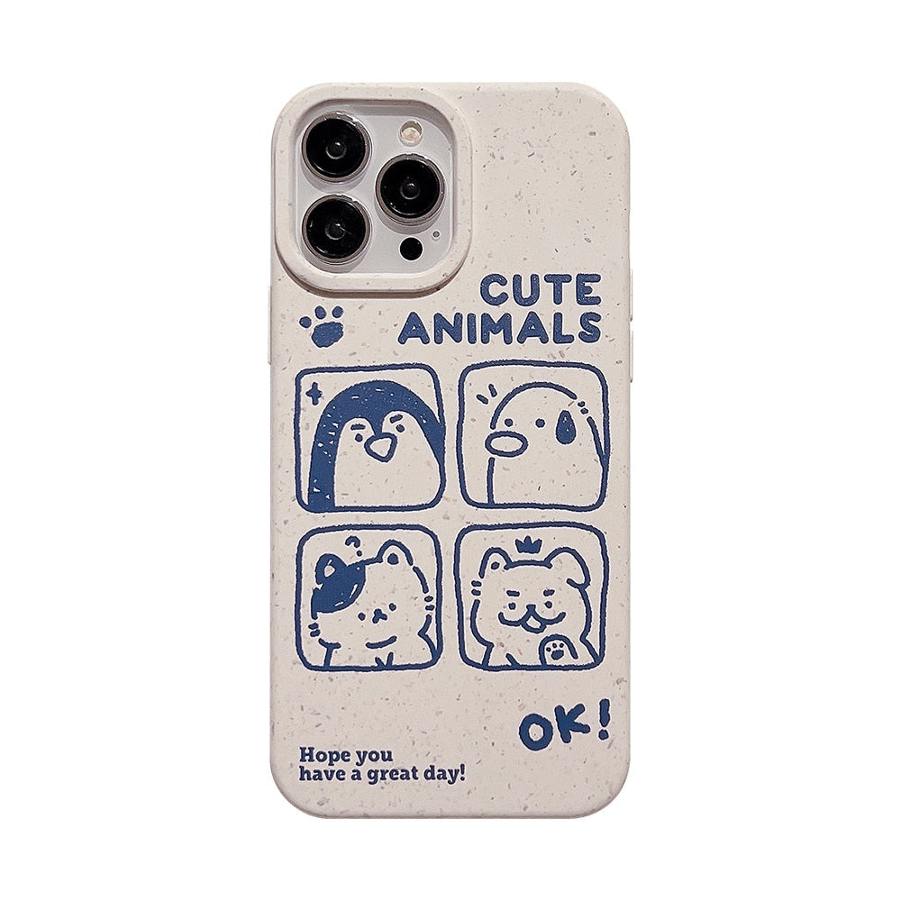 Cute Cartoon Animal Phone Case