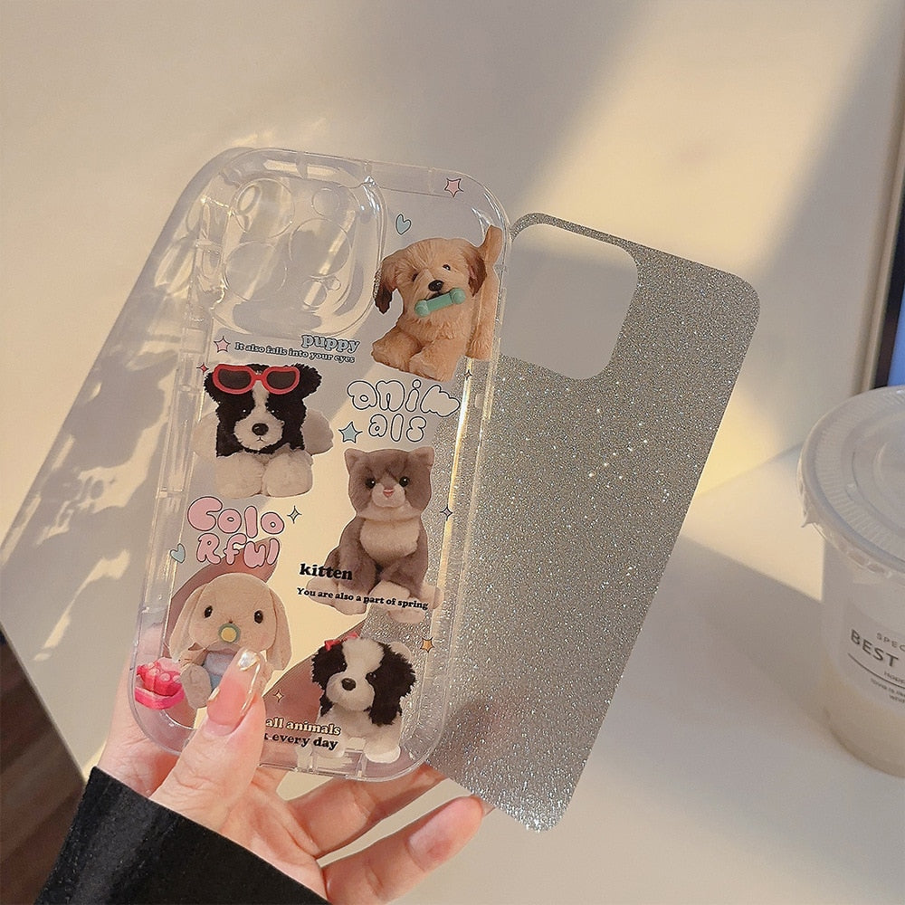 Glitter Animal Phone Case
