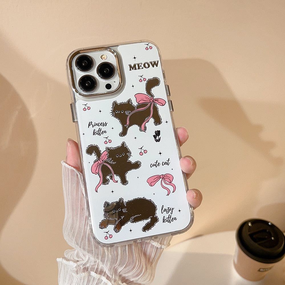 Cherry Bow Tie KittyCat Phone Case