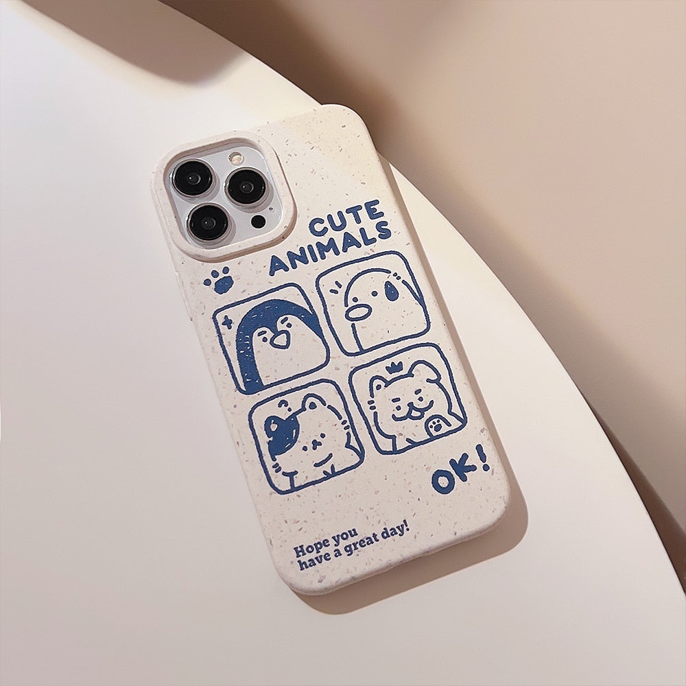 Cute Cartoon Animal Phone Case