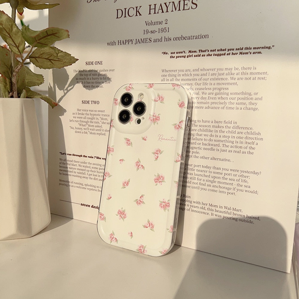 Pink Rose Flowers Phone Case