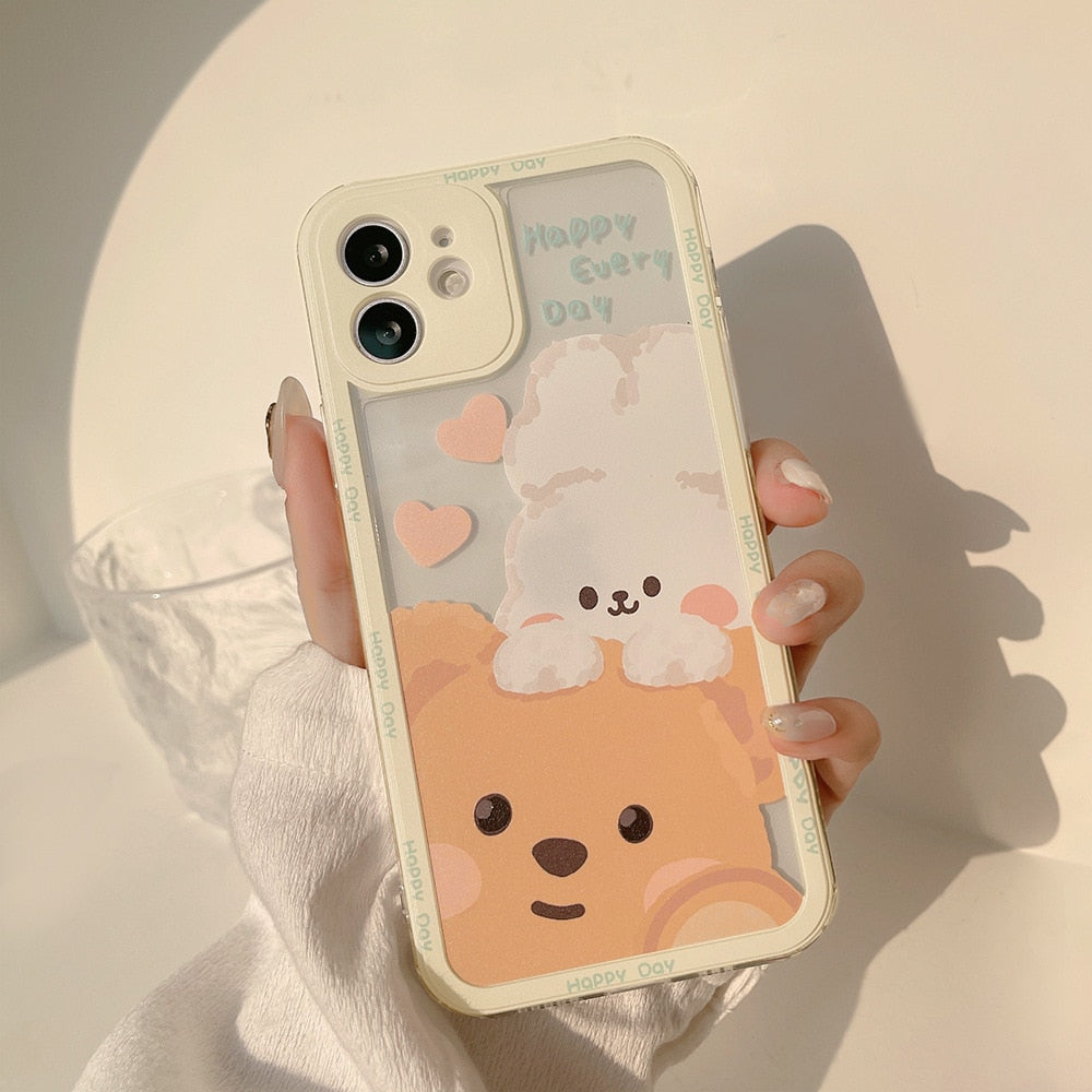 Retro Bear & Bunny Phone Case - Zinkiee