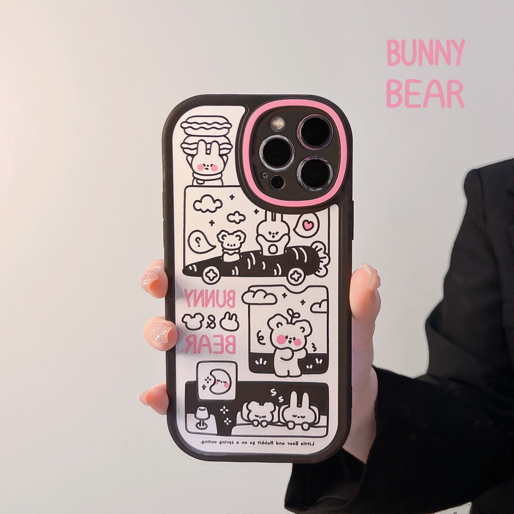 Bunny Bear Friends Phone Case - Zinkiee