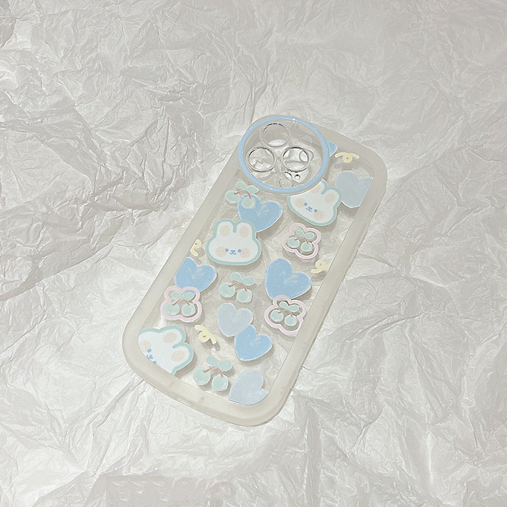 Ice Blue Bunny Phone Case