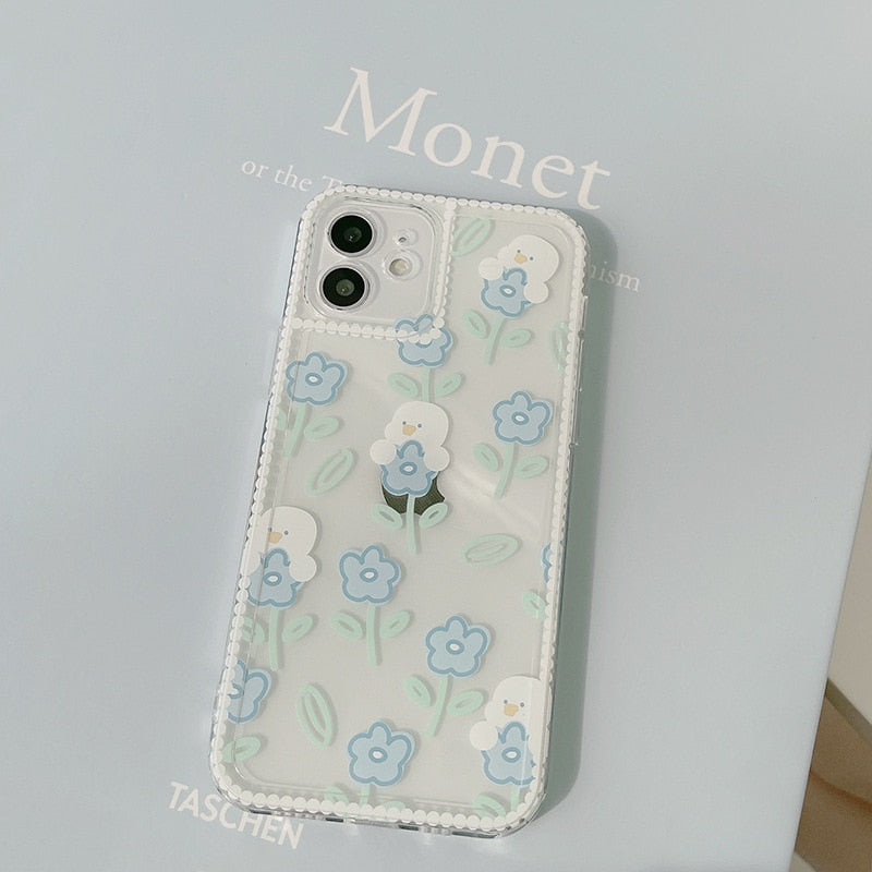 Retro Kawaii Flower Art Phone Case - Zinkiee