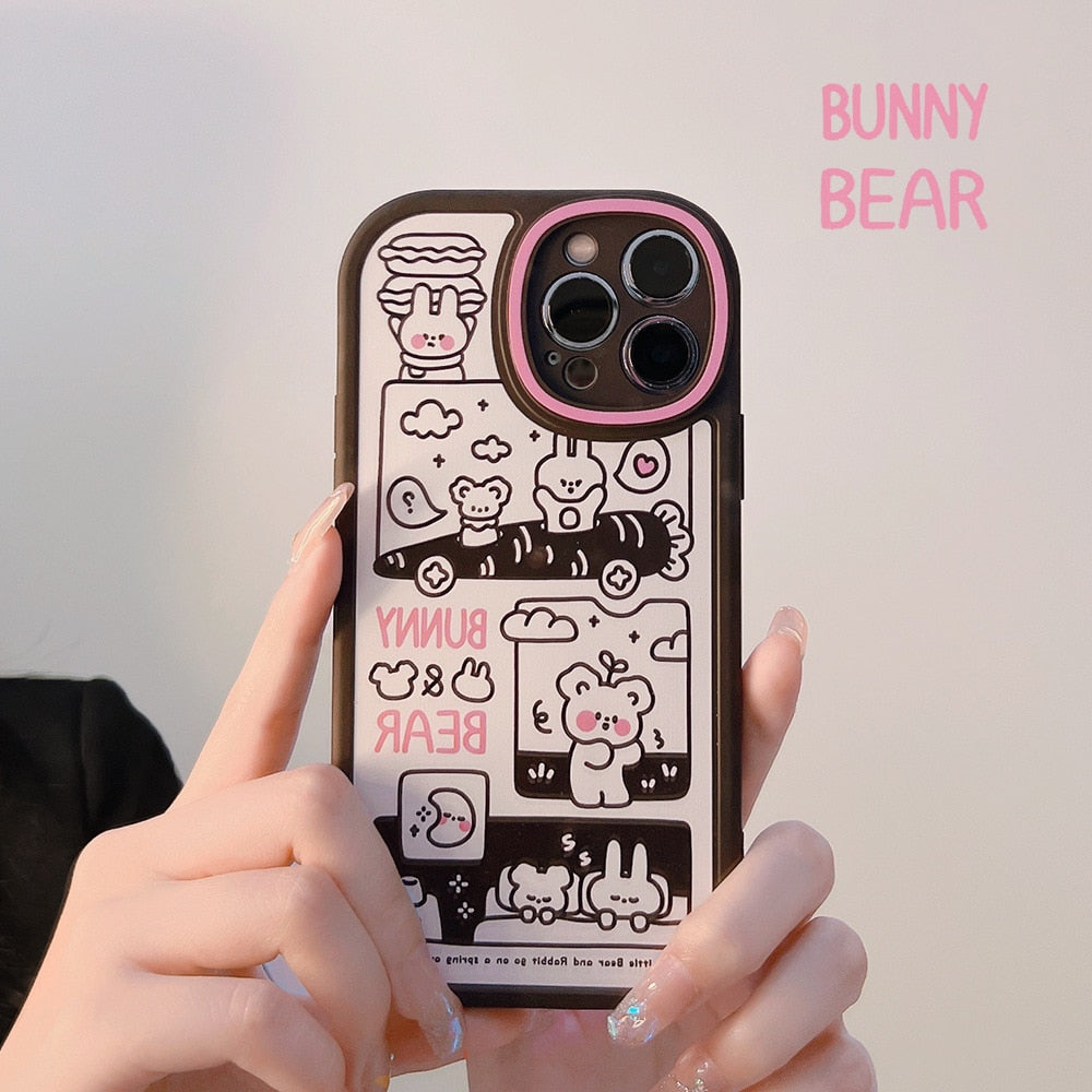 Bunny Bear Friends Phone Case - Zinkiee